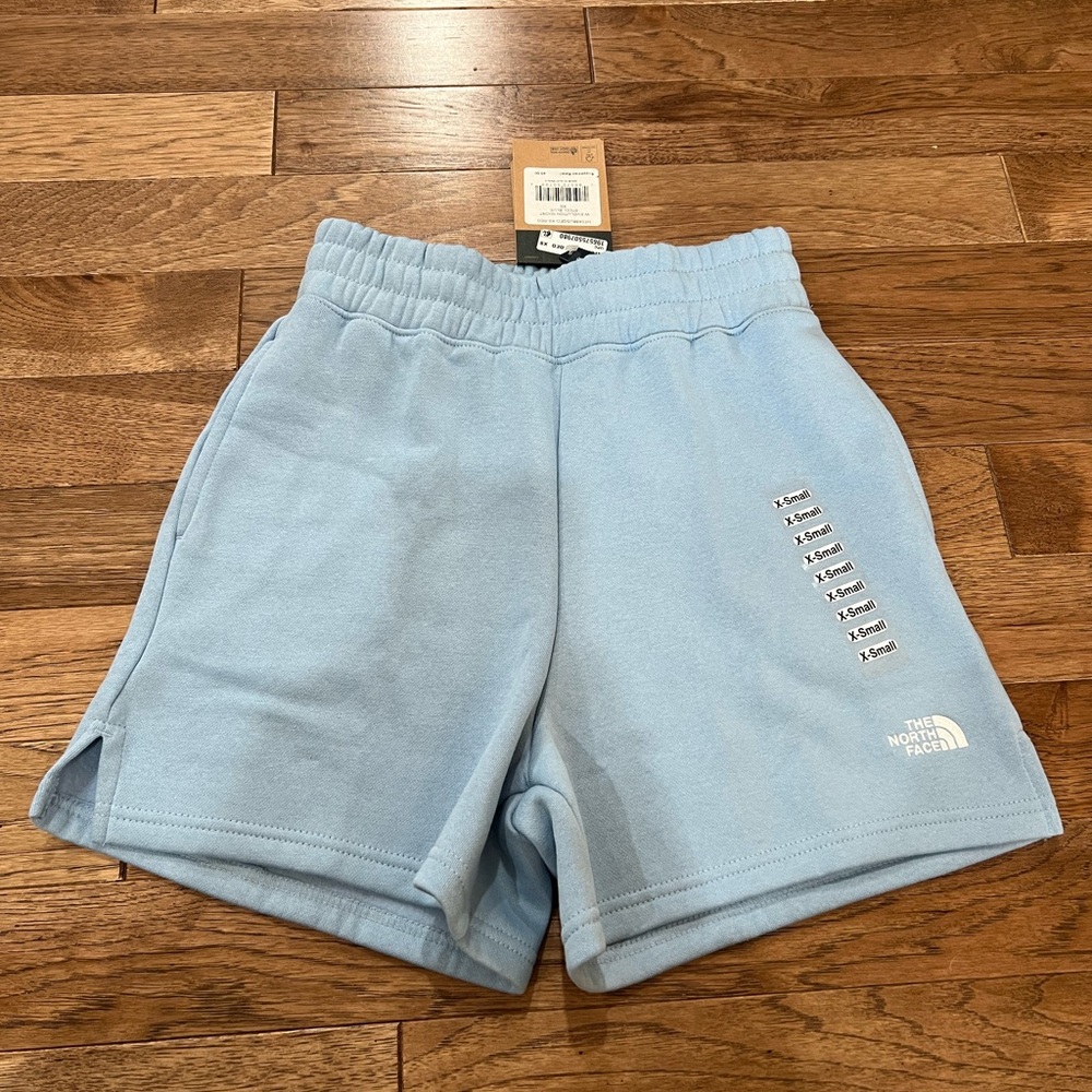 NWT The North Face Evolution Cotton Shorts With Pockets Blue Womens Size XS